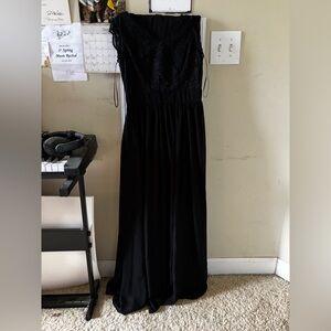 Elegant Black Lace Prom Dress